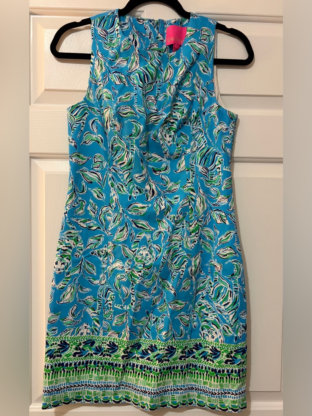 NWOT Lilly Pulitzer Mila Stretch Shift Dress in Seaside Shindig Engineered